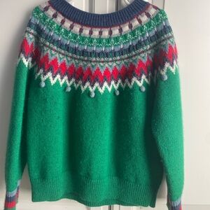 Boden green sweater. Size 9-10